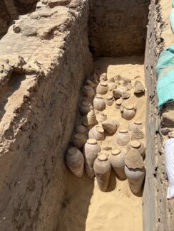 Mısır'ın İlk Kadın Firavunun Büyük Mezarı Şarapla Dolu2/Kraliçe Meret-Neith'in mezarındaki 5.000 yıllık şarap kavanozları.