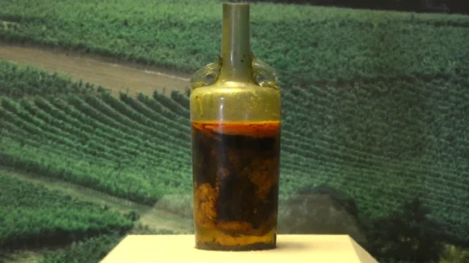 Dünyanın En Eski Şarap Şişesini İçmek Aslında Güvenli Olabilir1.700 yıllık bir üzümü denemeden gerçek bir vintage uzmanı /sayılmazsınız./Sadece 2000 yıldır zeytinyağında saklanan şarabın eşleşmesi nedir? 
