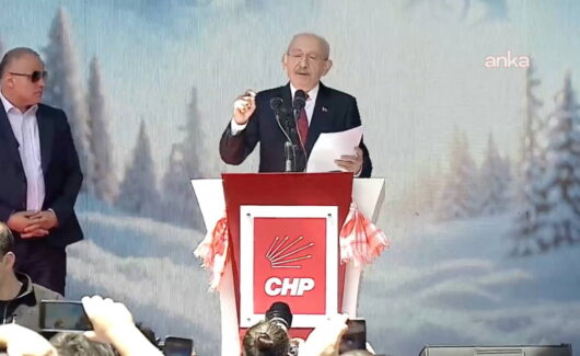 KILIÇDAROĞLU CHP GENEL MERKEZİ'NDE KÜRSÜYE ÇIKTI