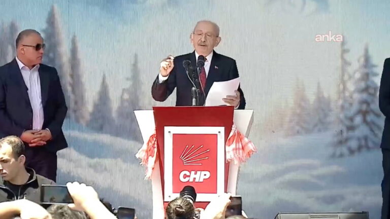KILIÇDAROĞLU CHP GENEL MERKEZİ'NDE KÜRSÜYE ÇIKTI
